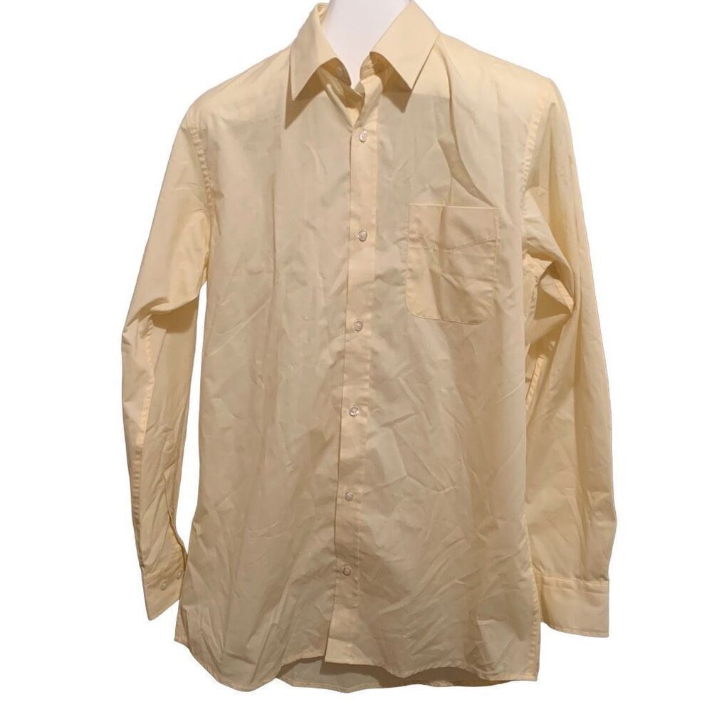 Irvine Park 15.5 Large Yellow Long Sleeved Button Shirt RN81700